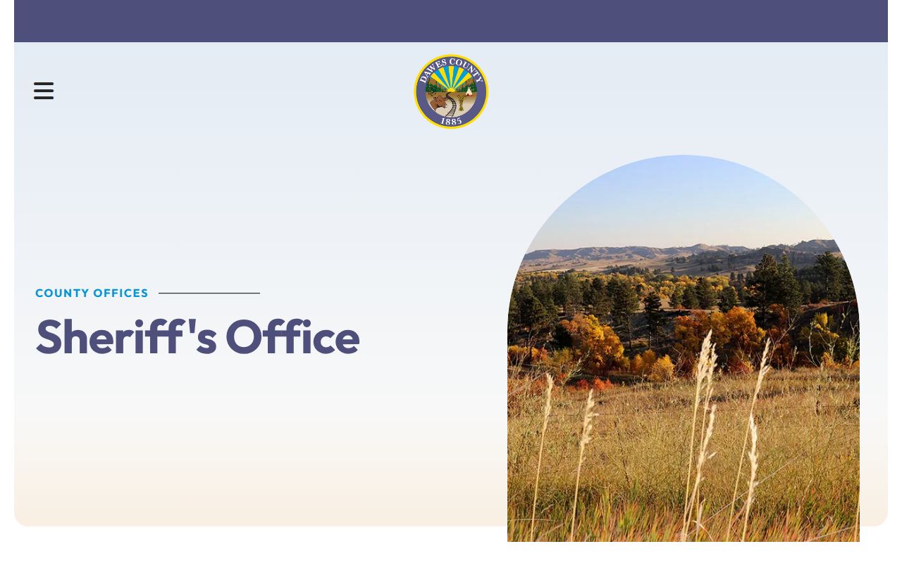 Dawes County arrest search sheriff contact page