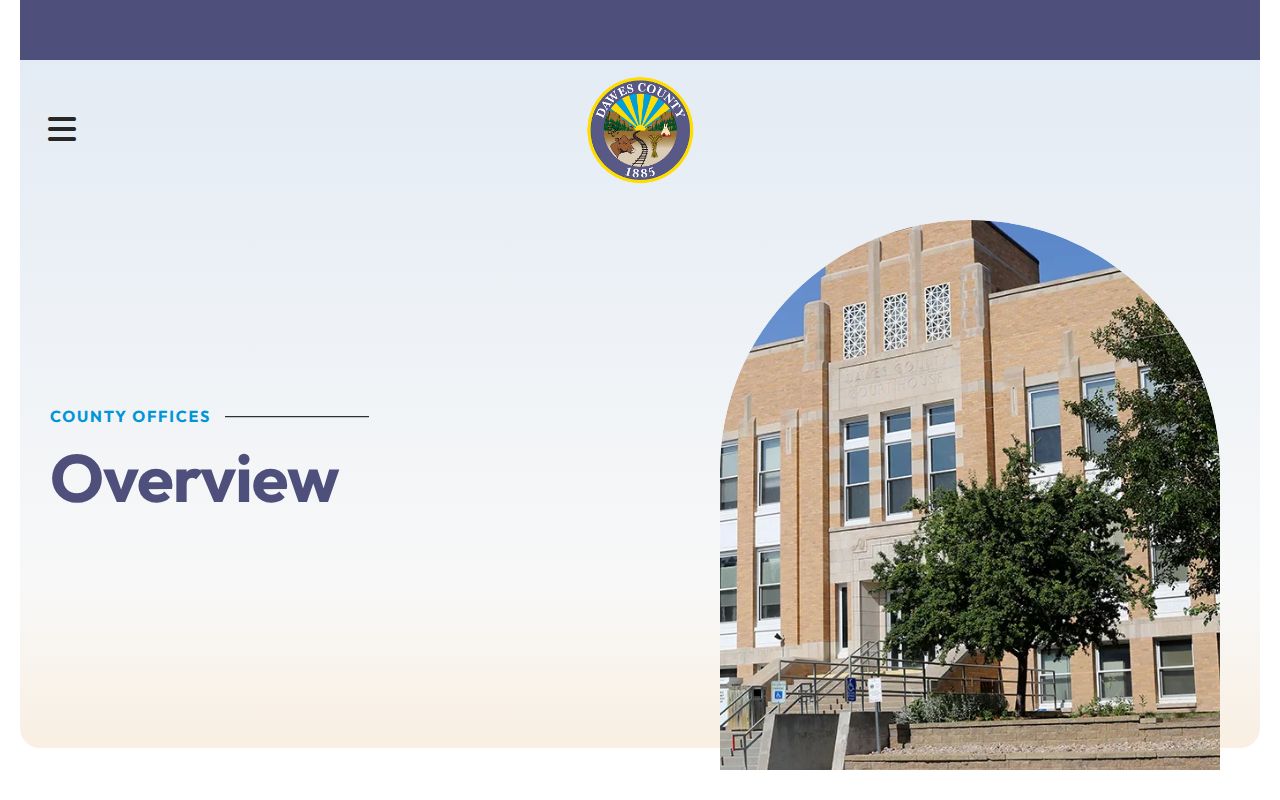 Dawes County criminal court case courthouse office layout