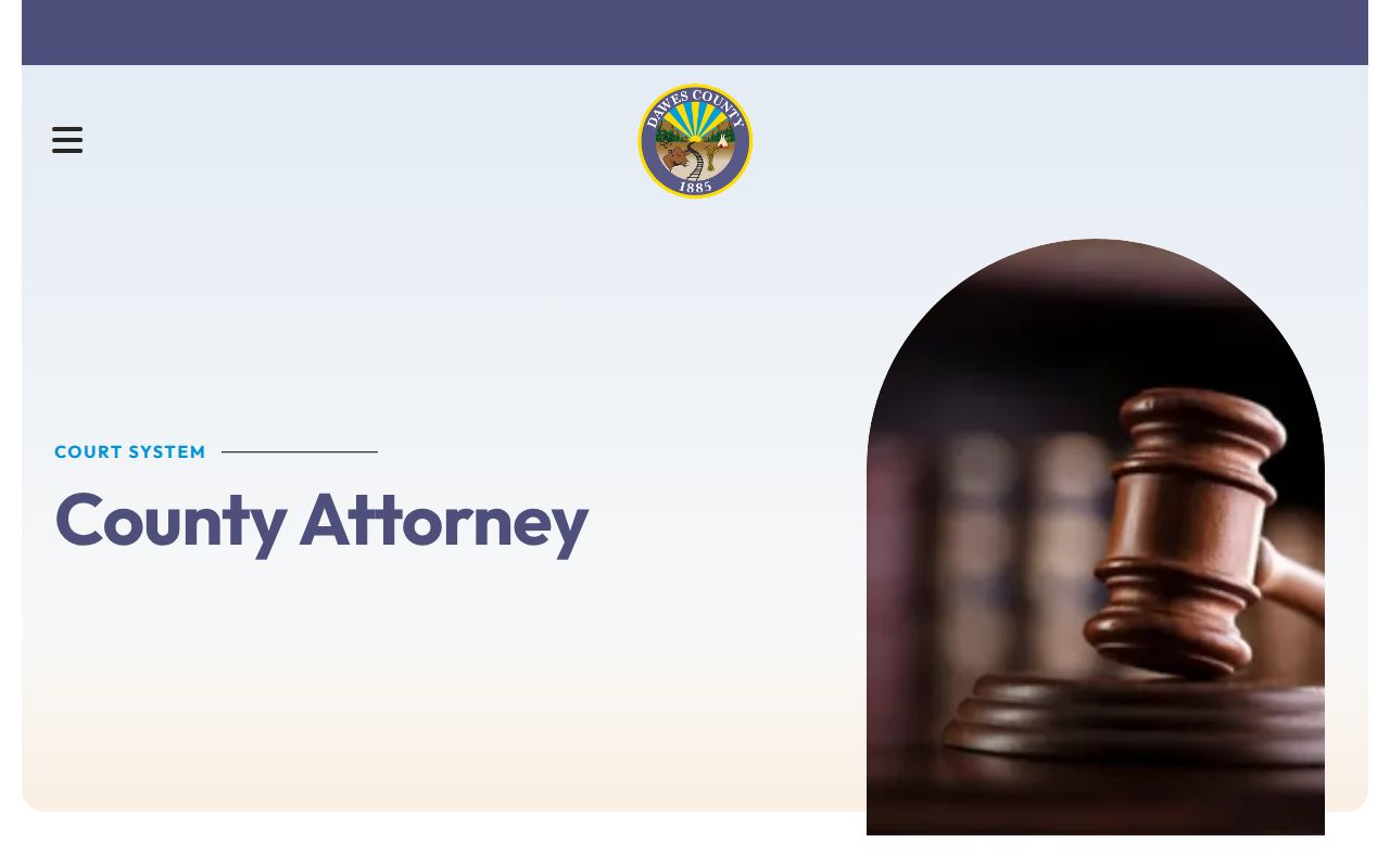Dawes County criminal case County Attorney office page
